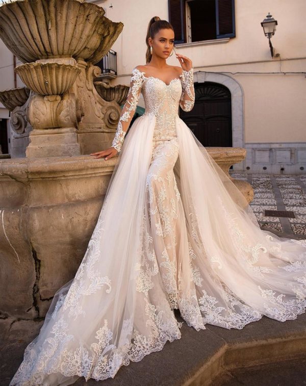 A person in a wedding dress